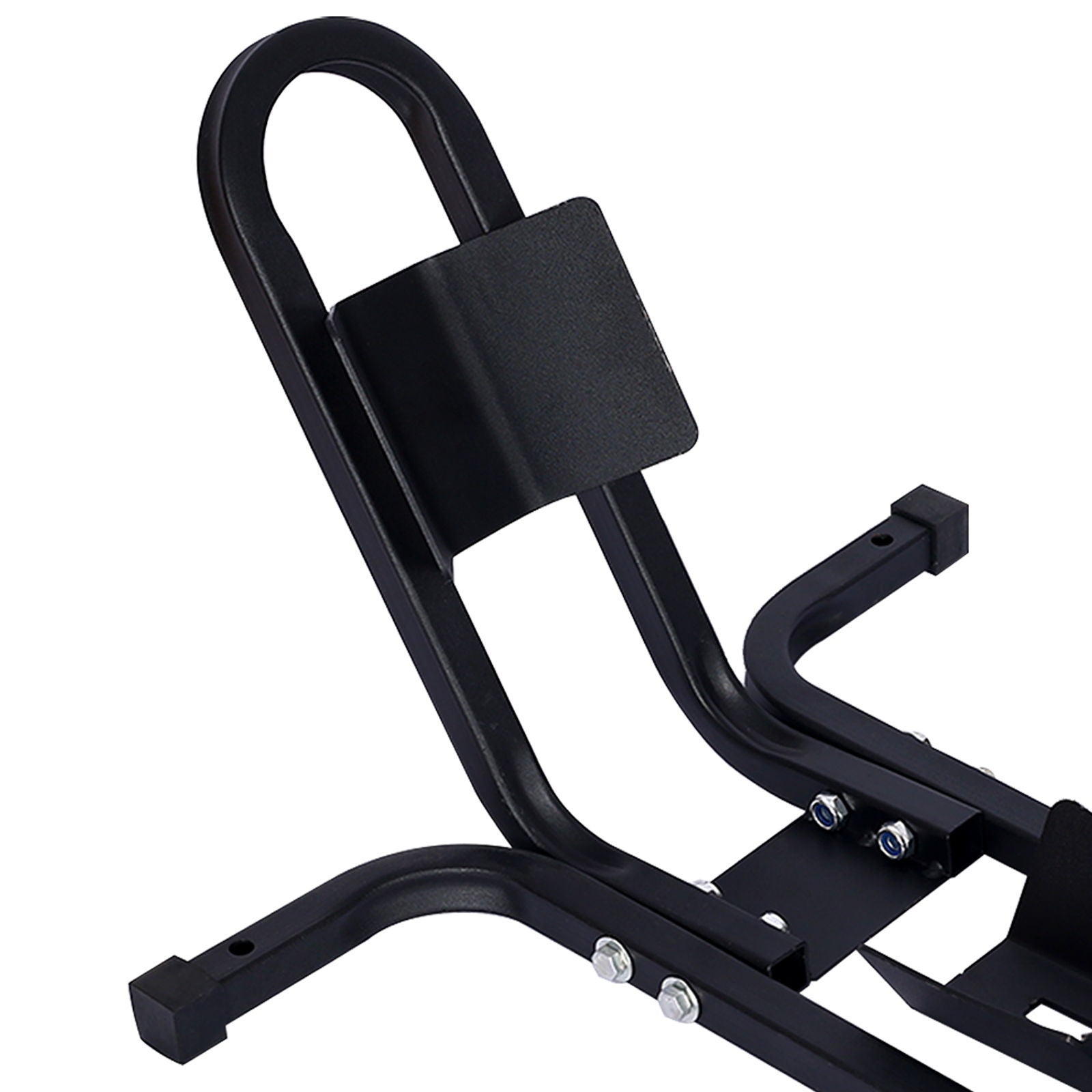Heavy Duty Motorcycle Front Tire Chock For 17" 21" Wheels Stand 1200 Lbs Capacity - Black