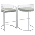 Mello - Upholstered Bar Chair (Set of 2) - Gray