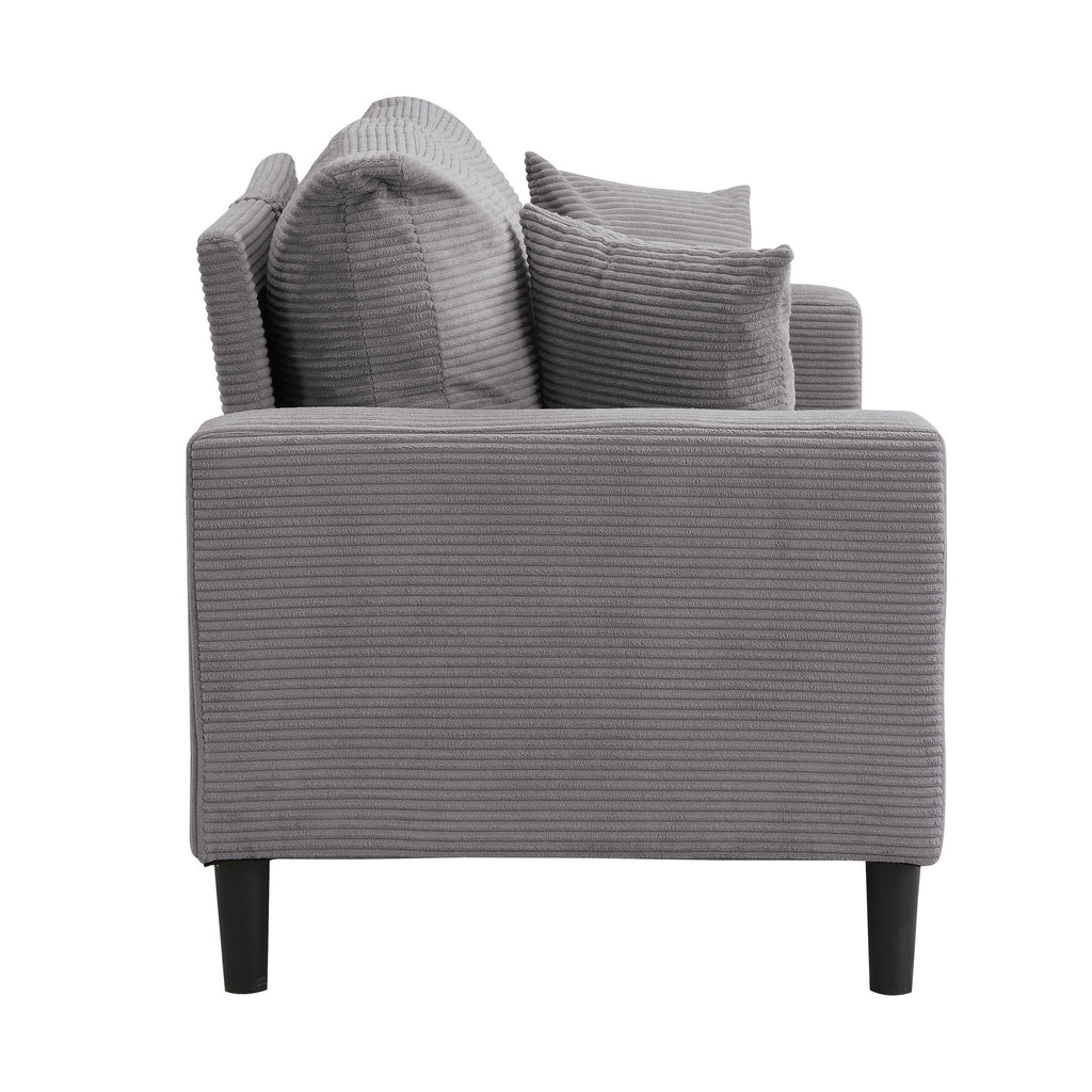 High Resilience Loveseat Sofa With Wooden Frame