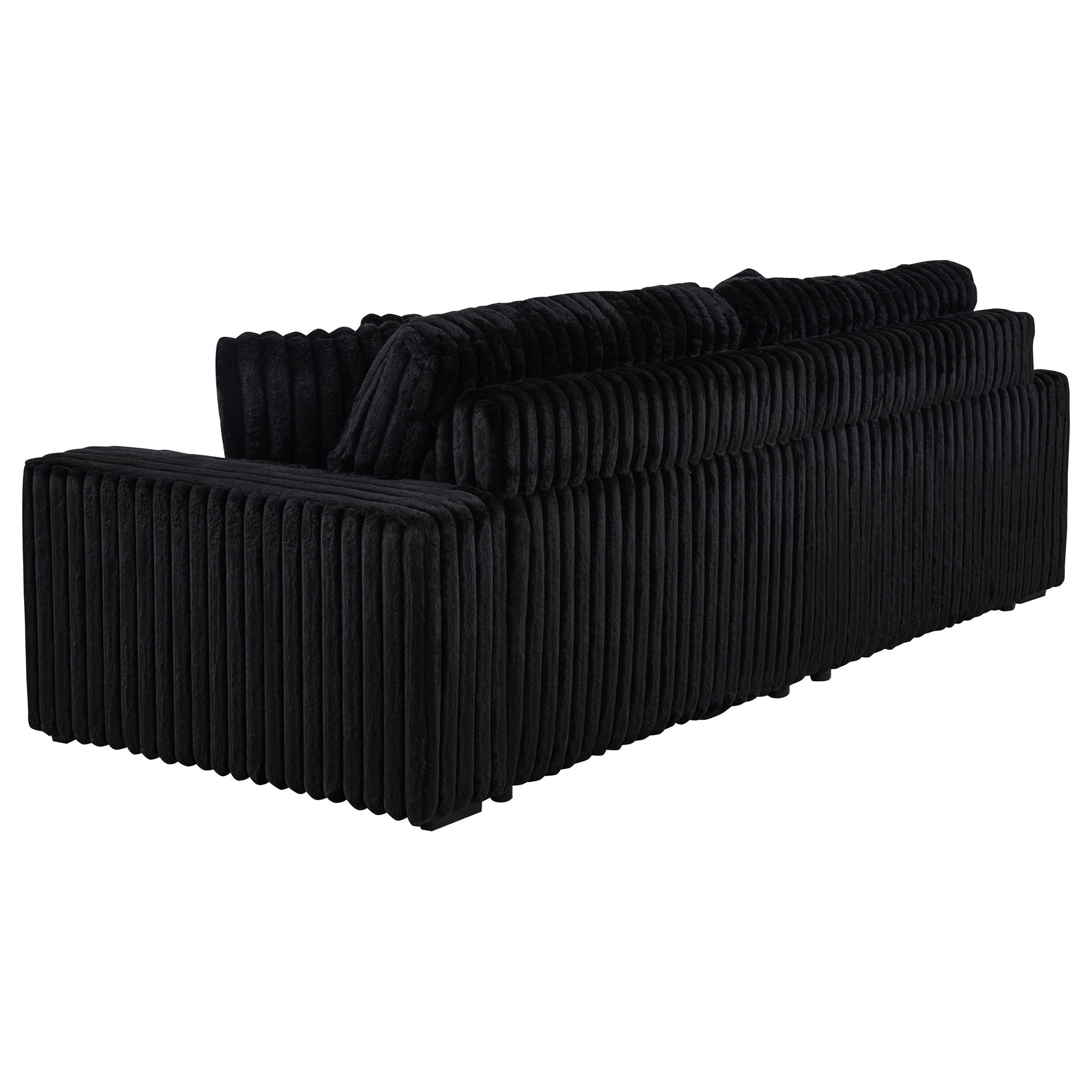 Clifford - Upholstered Dual Power Chaise Sofa - Black