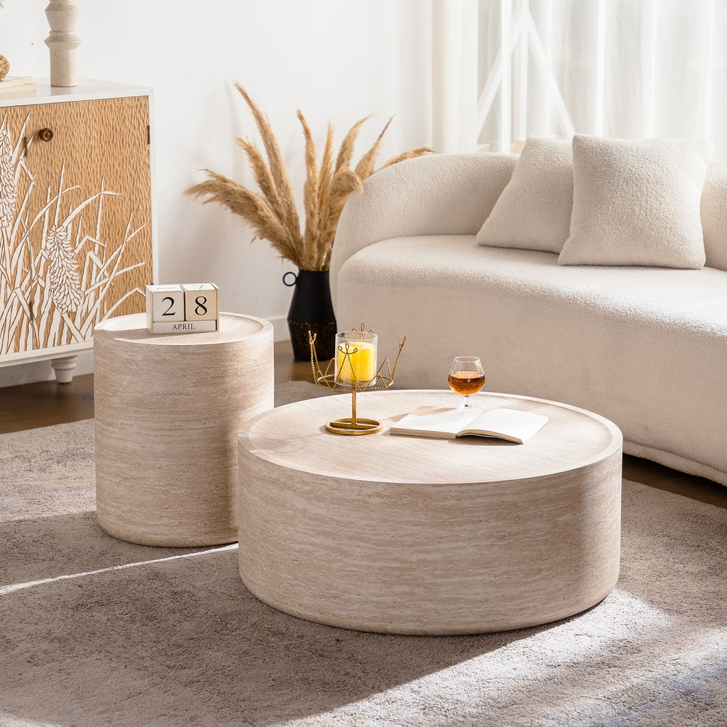 Modern Round Table With Mars Pattern For Living Room