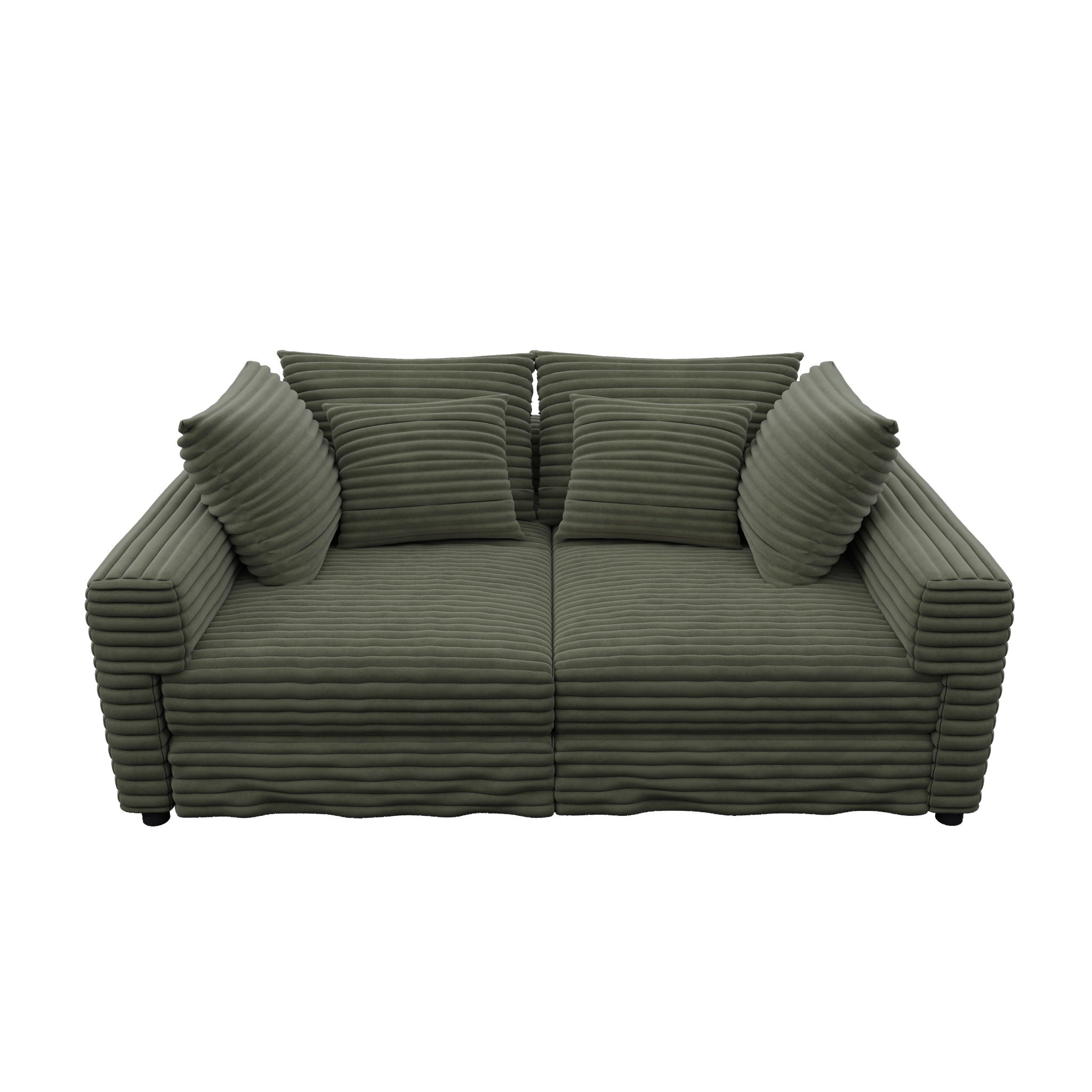 4 Seat Sofa, Modern Comfy Upholstered Sofa Cloud Couch, Deep Seat Couches With Soft Pillows