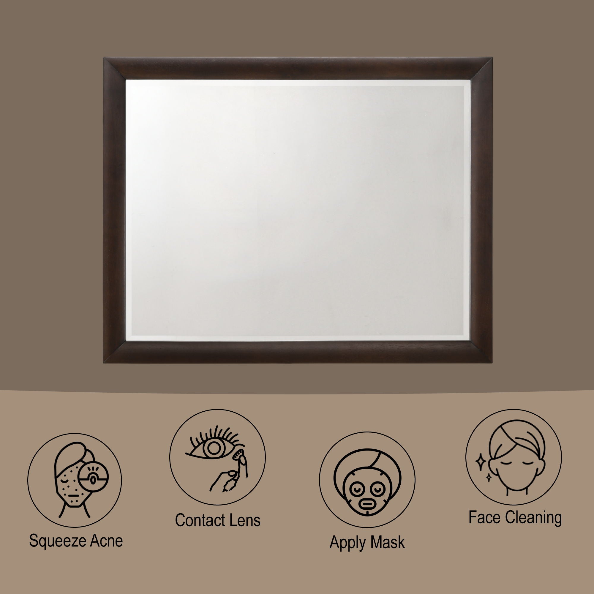 Tablita - Dresser Mirror - Burgundy