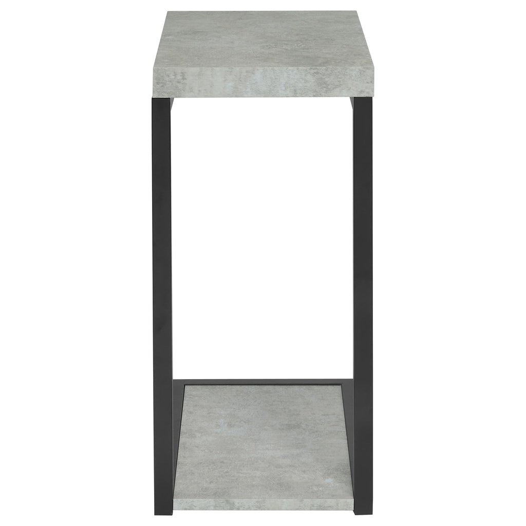 Snack Table With Industrial Base