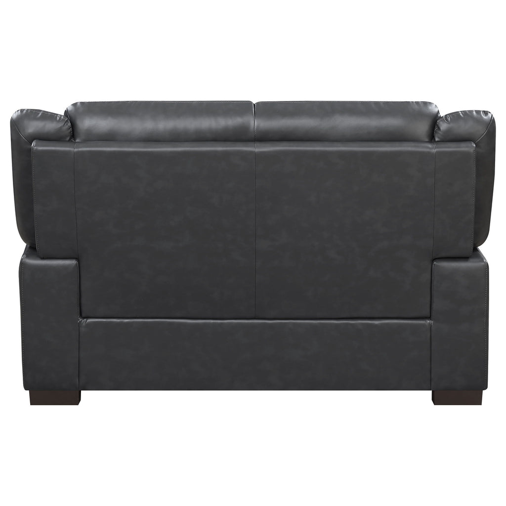 Borden - 2 Piece Living Room Set With Smooth Upholstery - Gray