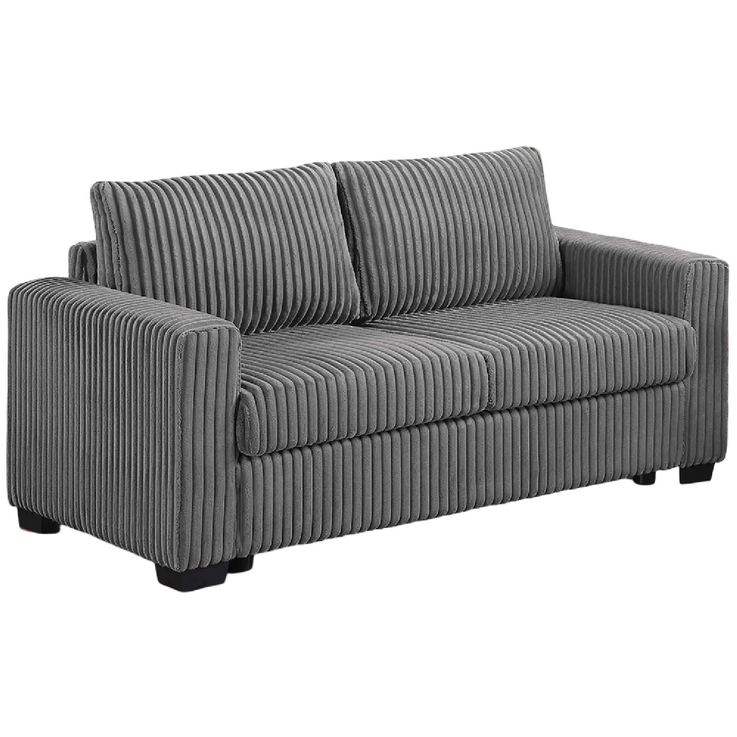 Modern Style 2 Piece Sofa Set With Cup Holders & Charging Port