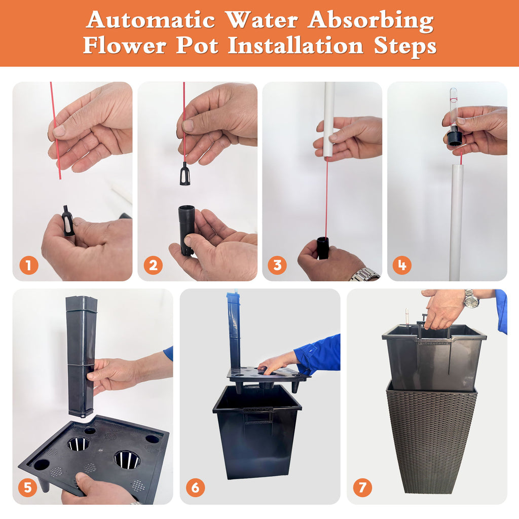 Indoor Outdoor Planter With Automatic Watering System