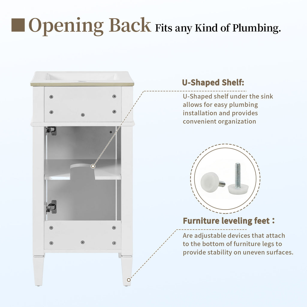 French Style Bathroom Vanity With Sink