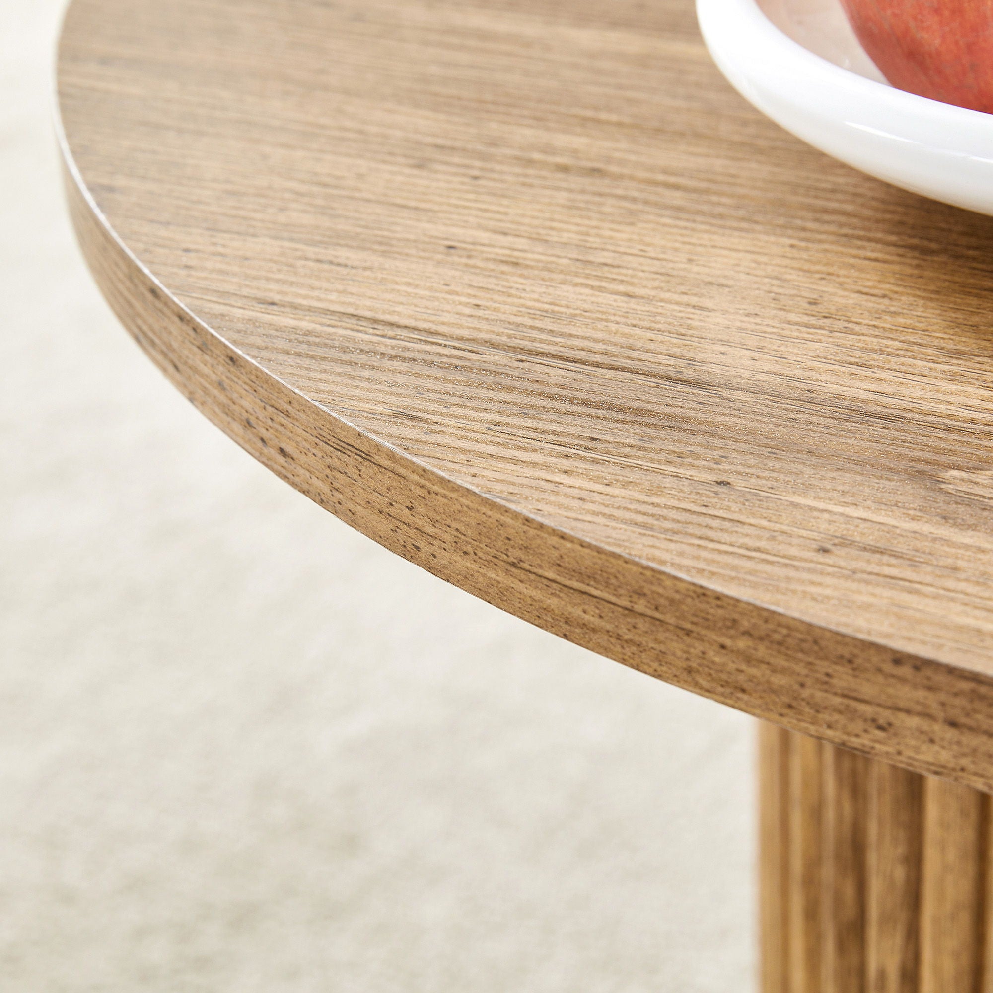 Modern Circular Coffee Table Cylindrical Design