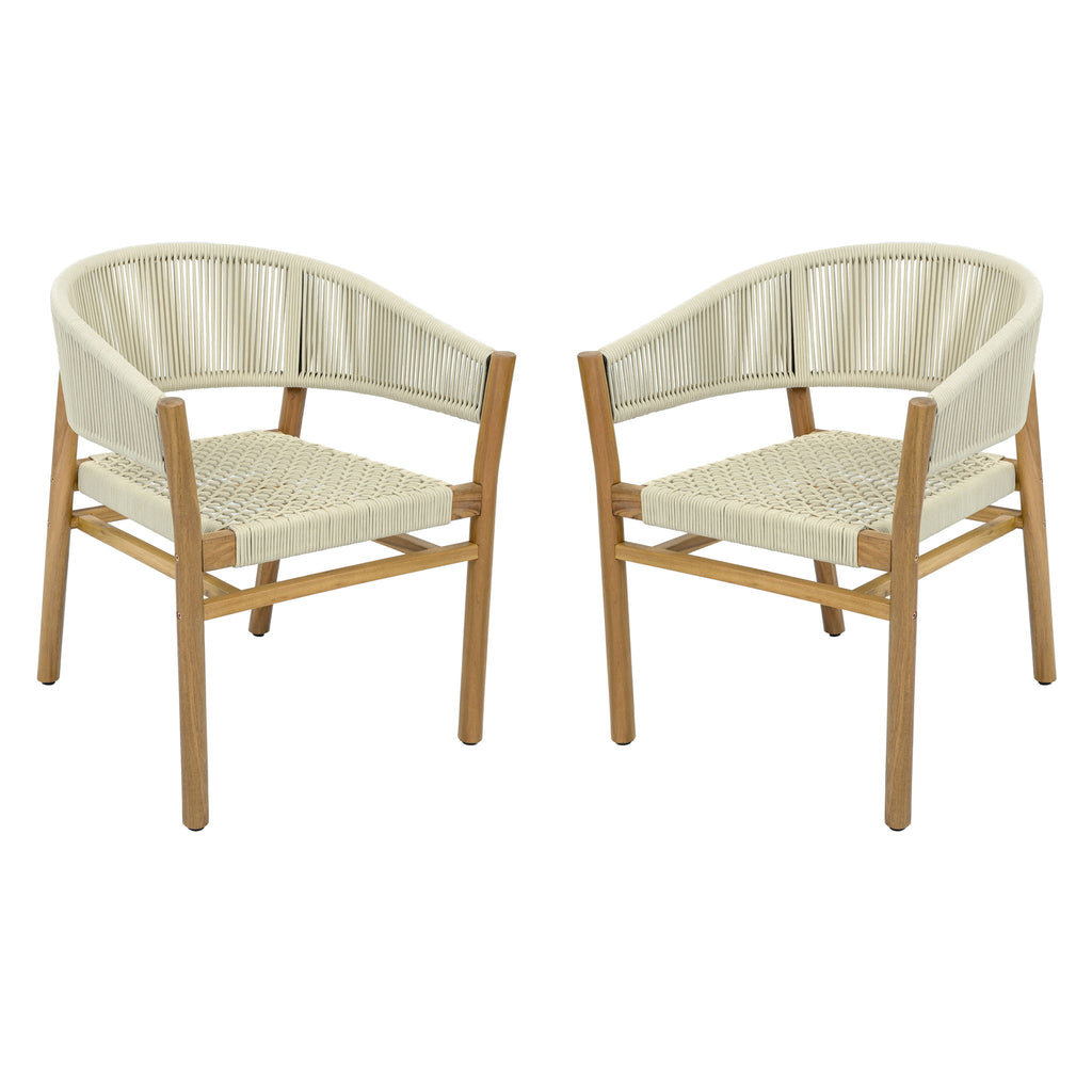 Elegant Outdoor Accent Chair (Set of 2)
