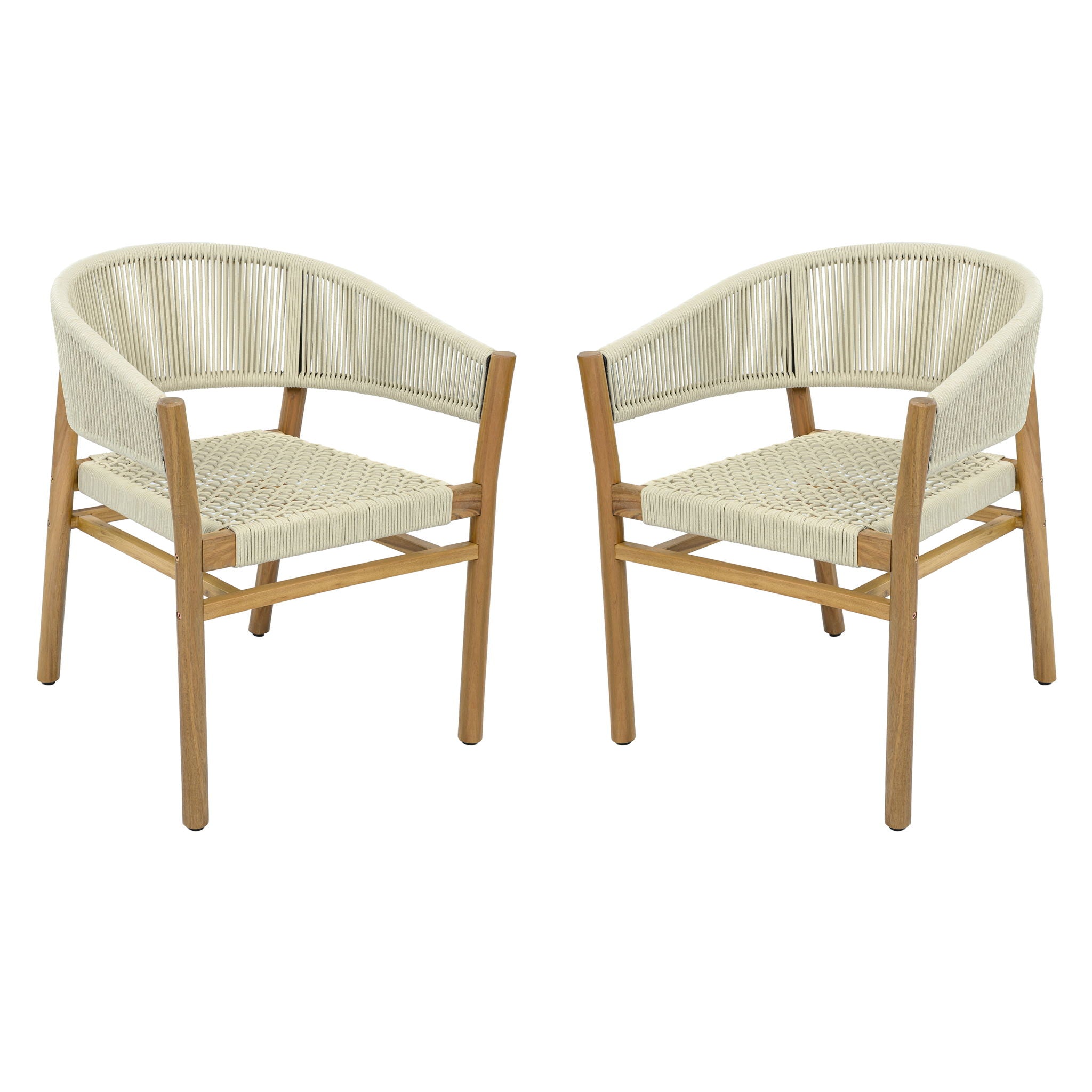 Elegant Outdoor Accent Chair (Set of 2)