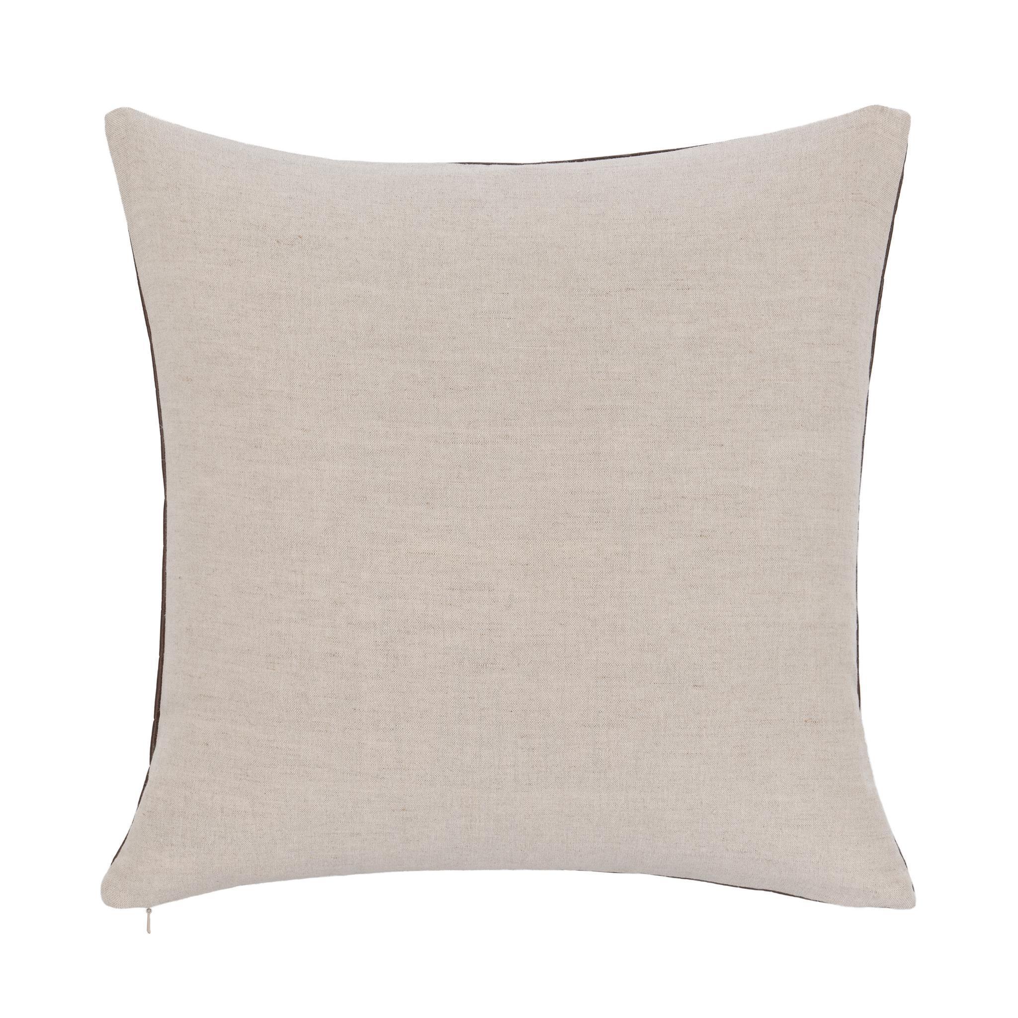 Leather Seston - 20" x 20" Pillow - Brown