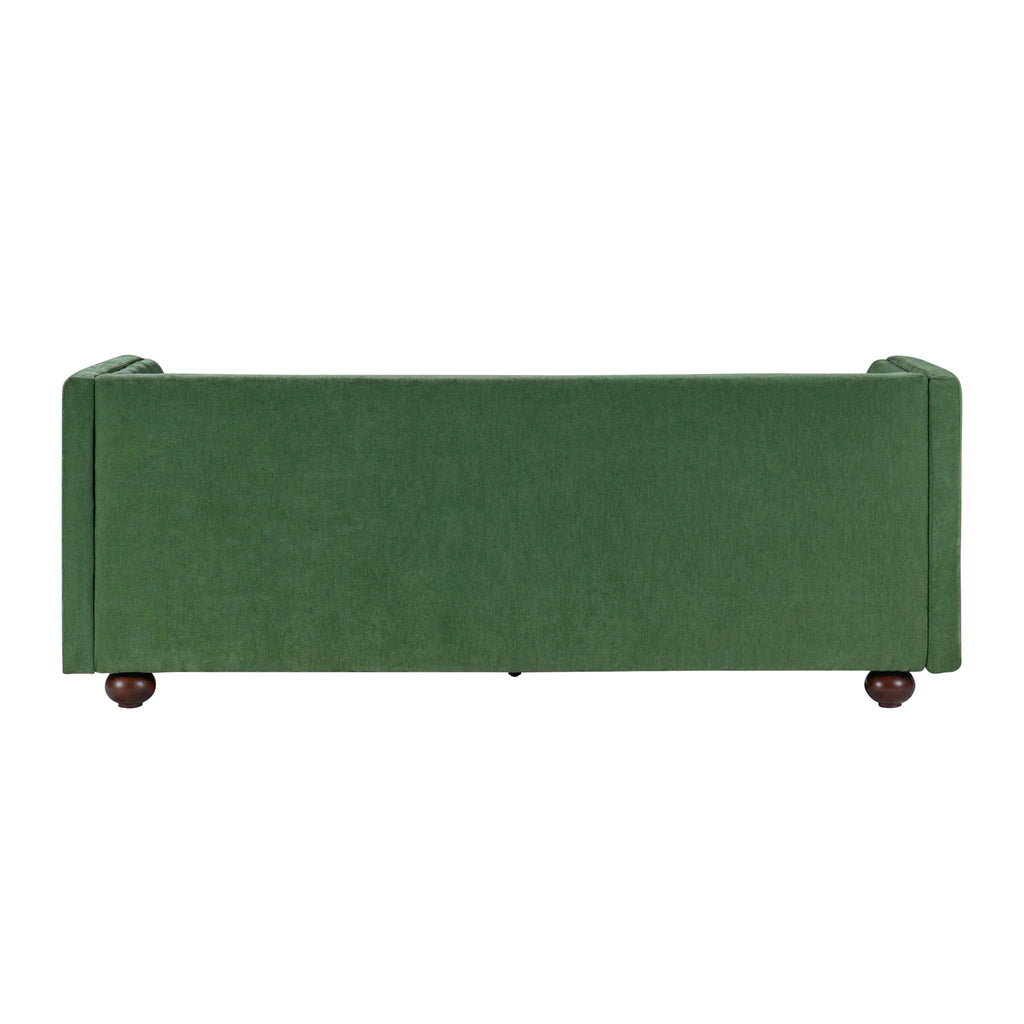 3 Seater Sofa Upholstery With Square Arms, Living Room Couch