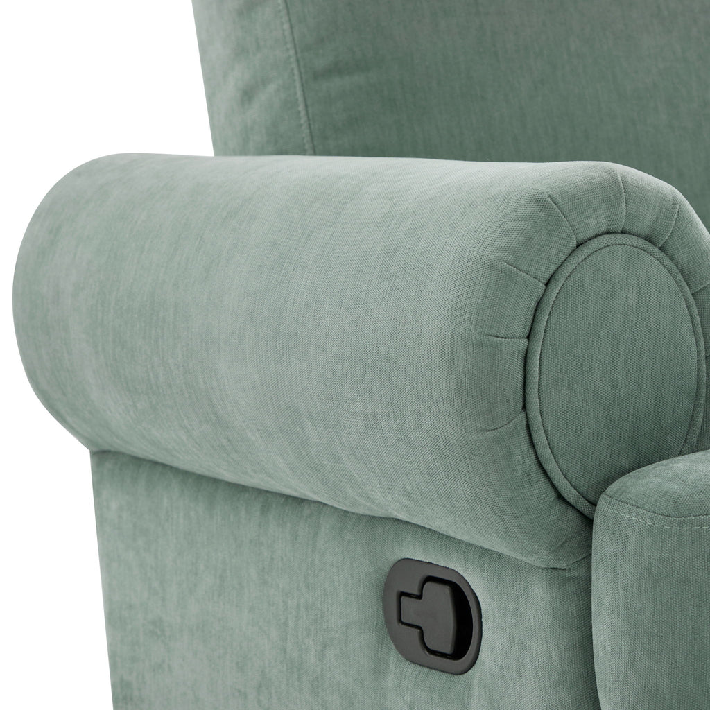 Manual Swivel Recliner Rocker Chair With Adjustable Backrest