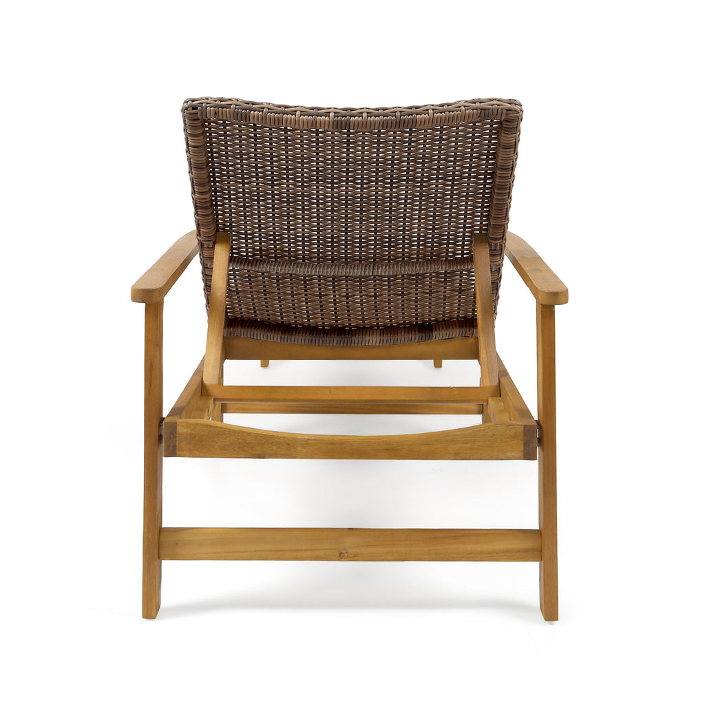 Hampton - Outdoor Chaise Lounge With Adjustable Backrest - Natural