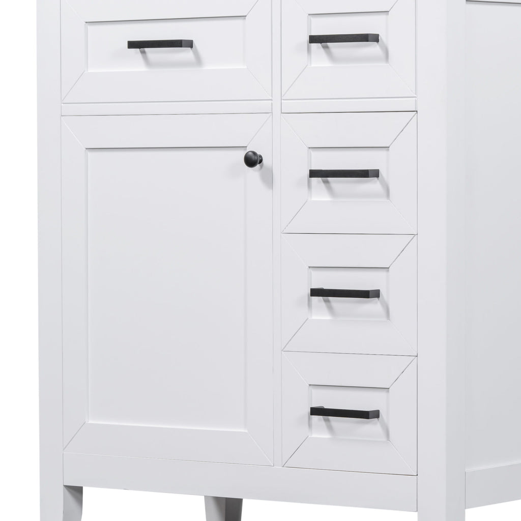 Modern Bathroom Vanity With Sink Combo, 3 Drawers