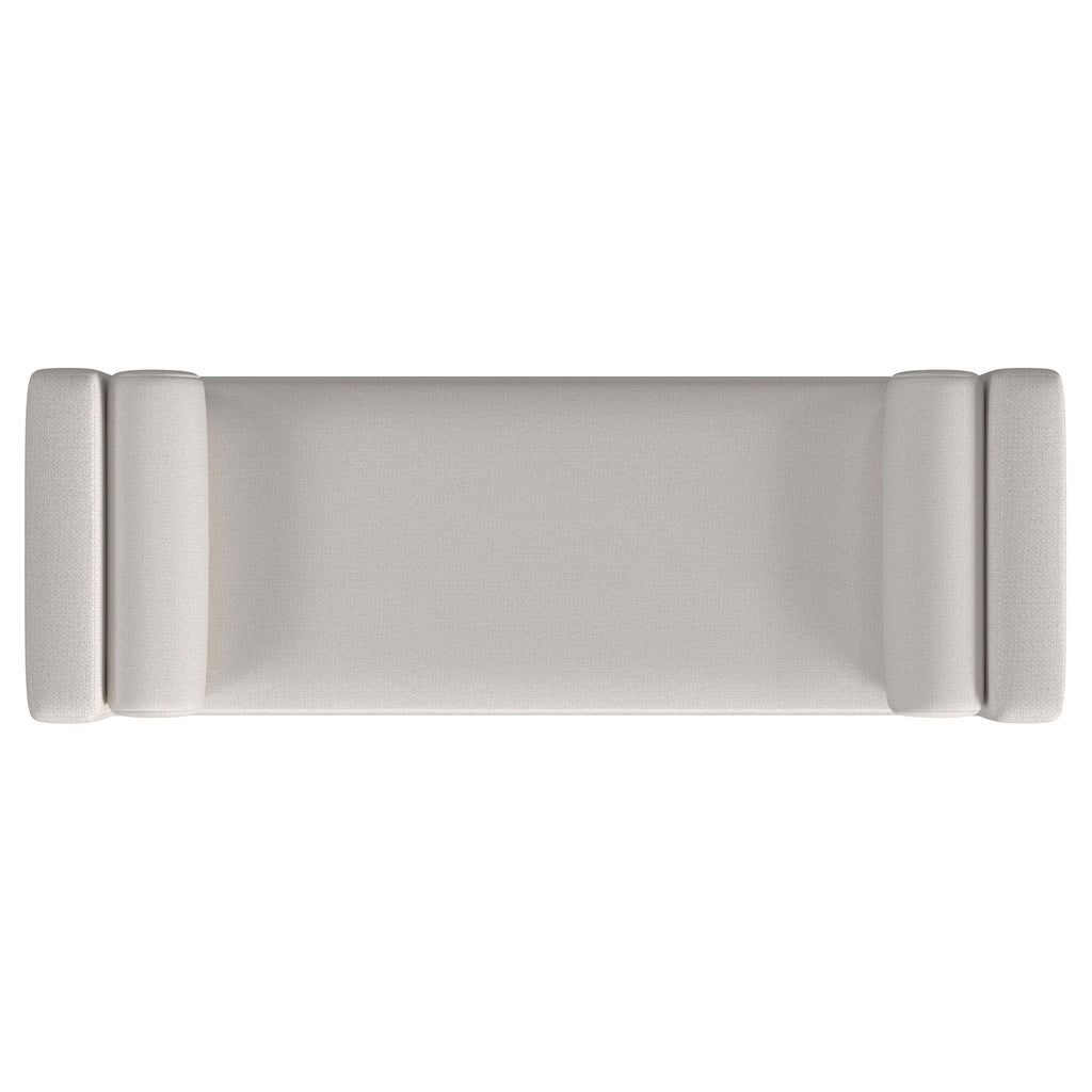Thomas - Raised Arm Accent Bench - Ivory