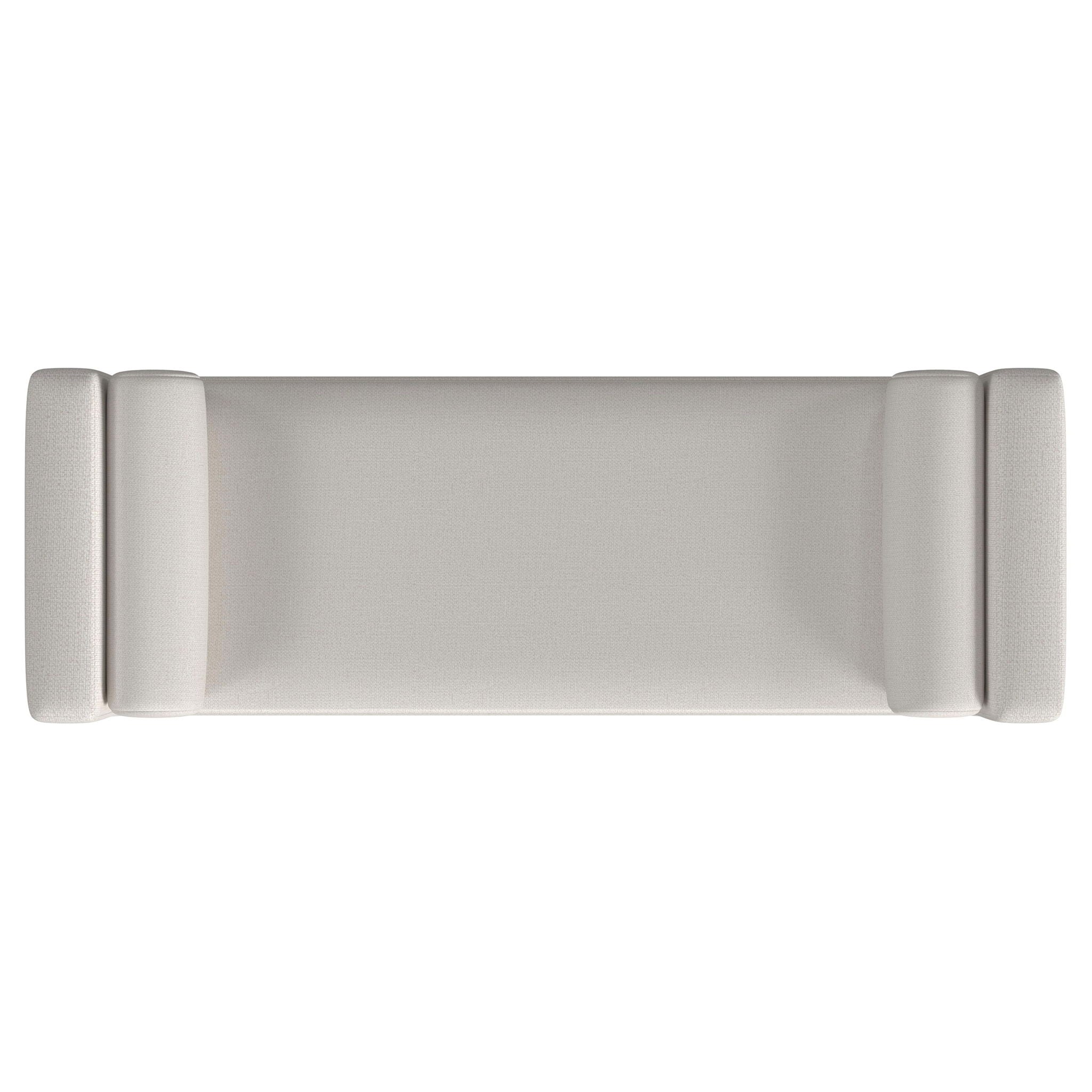 Thomas - Raised Arm Accent Bench - Ivory
