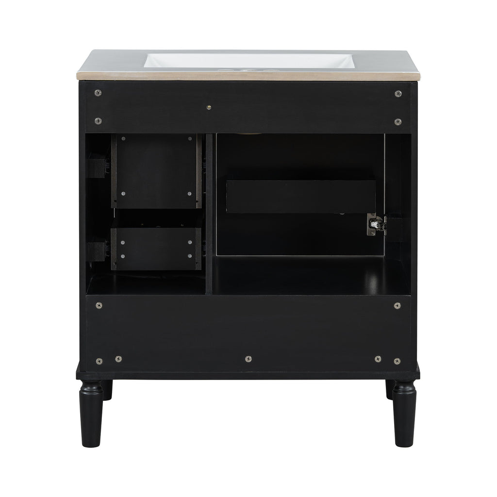 Traditional Bathroom Vanity Set With Soft Close Doors