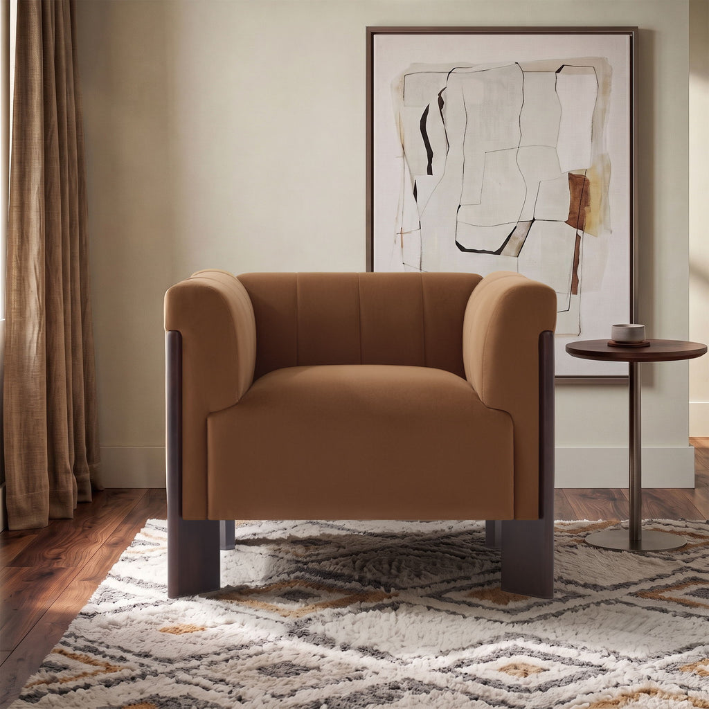 Accent Chair With Tight Back For Living Room
