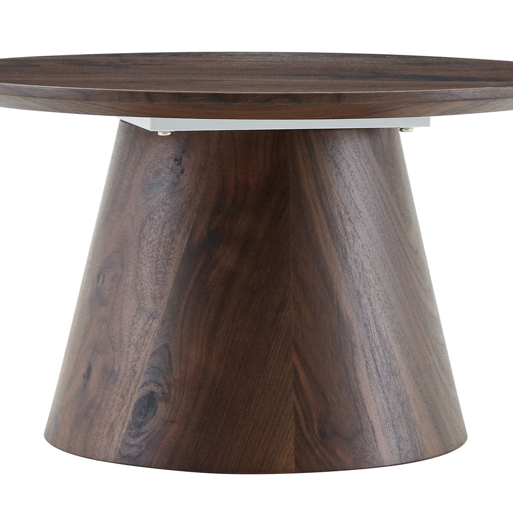 Circular Coffee Table With Adjustable Feet