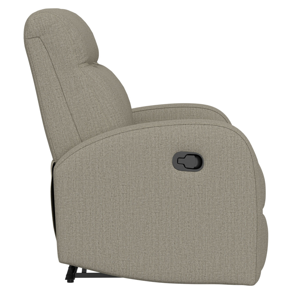 Manual Reclining Loveseat With Dual Seating Support For Living Room